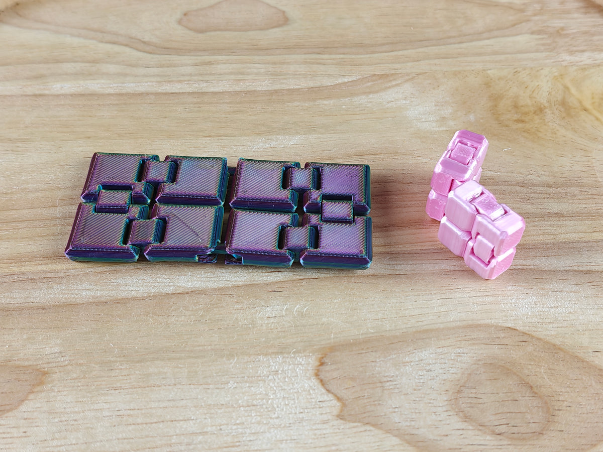 Lot de 2 Fidgets Infinity Cube – Cubes articulés anti-stress 3D