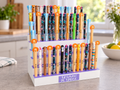 Présentoir 96 stylos compatible Legami – Support personnalisé – Couleurs et texte au choix – Rangement collection stylos