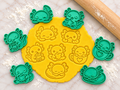 Lot de 6 emporte-pièces Axolotls Kawaii – Cutter + tampon