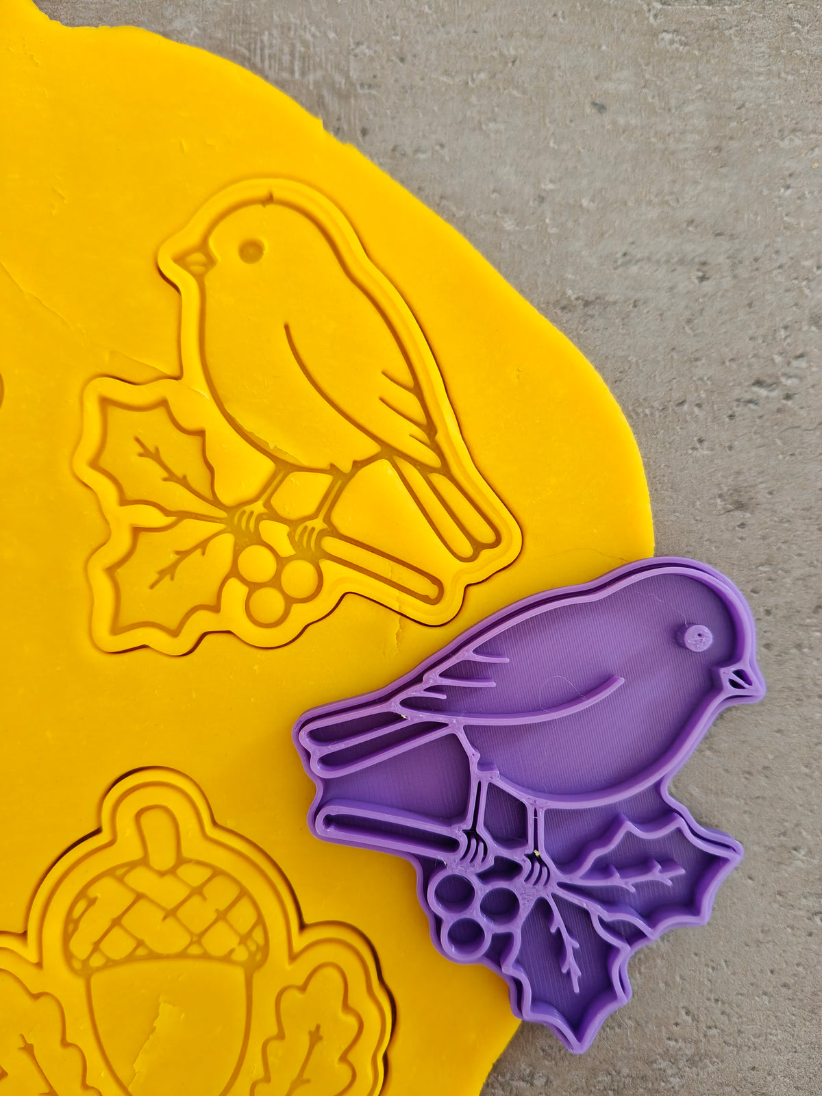 Lot de 6 emporte-pièces Nature & Forêt – Renard, oiseaux, champignon, fougère et gland