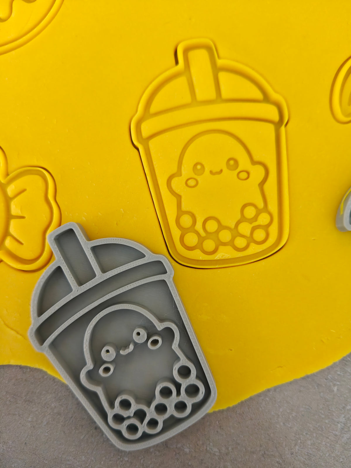 Lot de 6 emporte-pièces Halloween Kawaii – Cutter + tampon – Biscuits maison