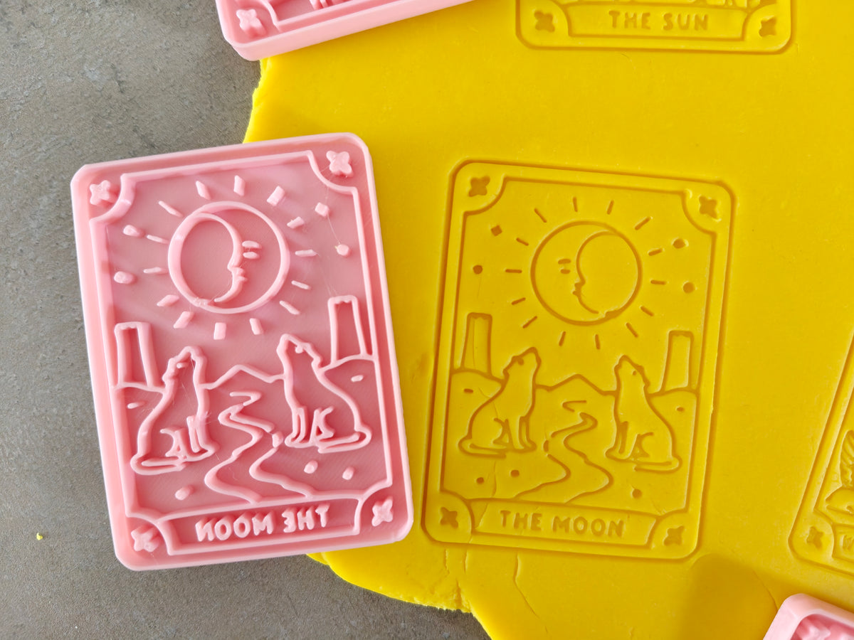 Lot de 6 emporte-pièces Tarot – Cutter + tampon