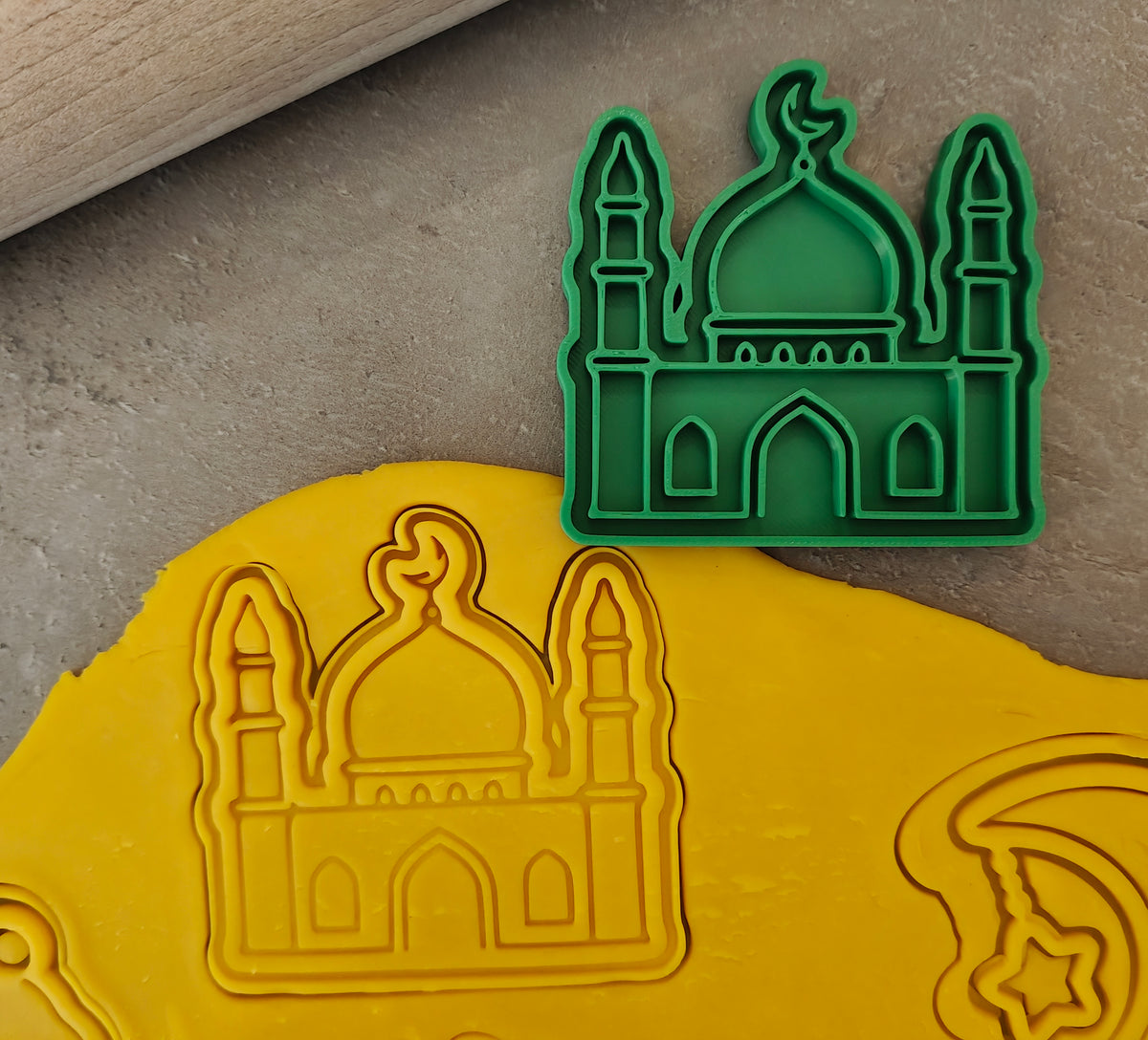 Lot de 6 emporte-pièces Ramadan & Aïd – Cutter + tampon – Biscuits maison