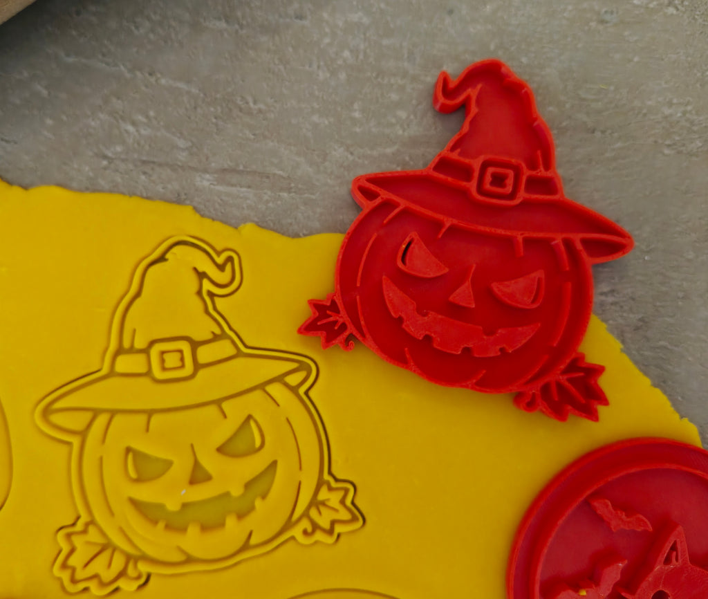 Lot de 6 emporte-pièces Halloween Mystique – Cutter + tampon