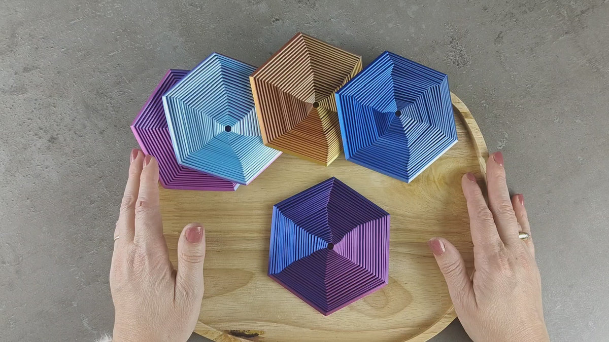 Fidget Spirale Hexagonale – Fidget articulé anti-stress 3D